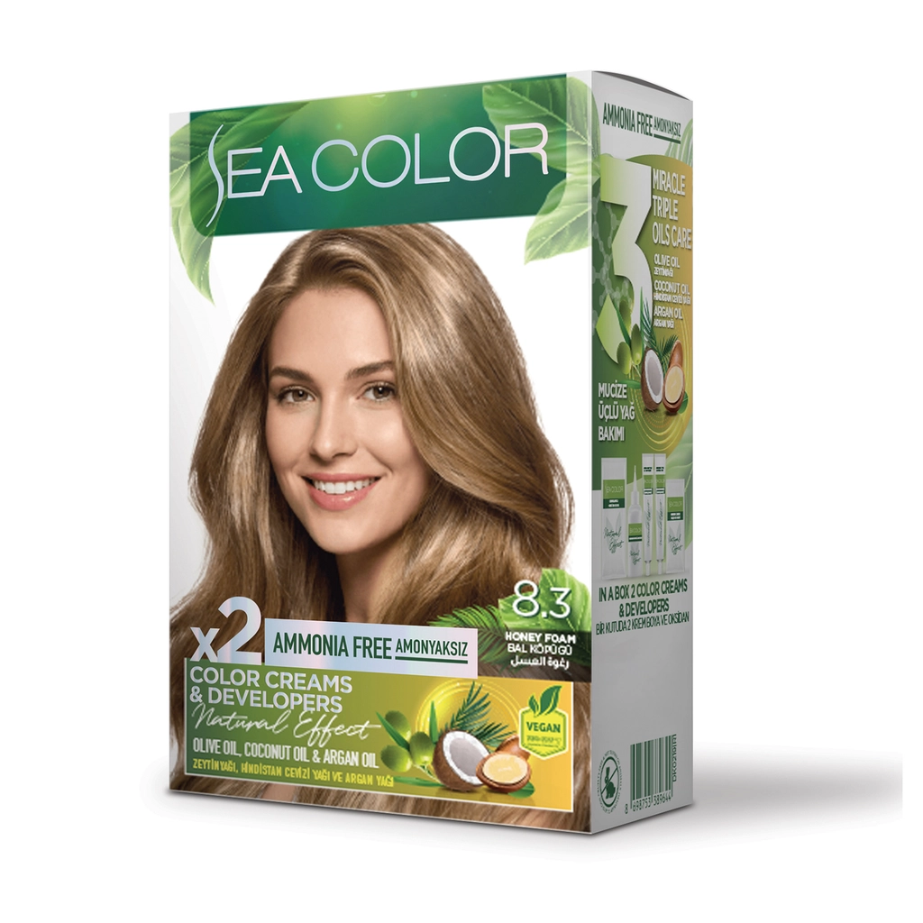 رنگ موی SEA COLOR مدل Bal Köpüğü 8.3